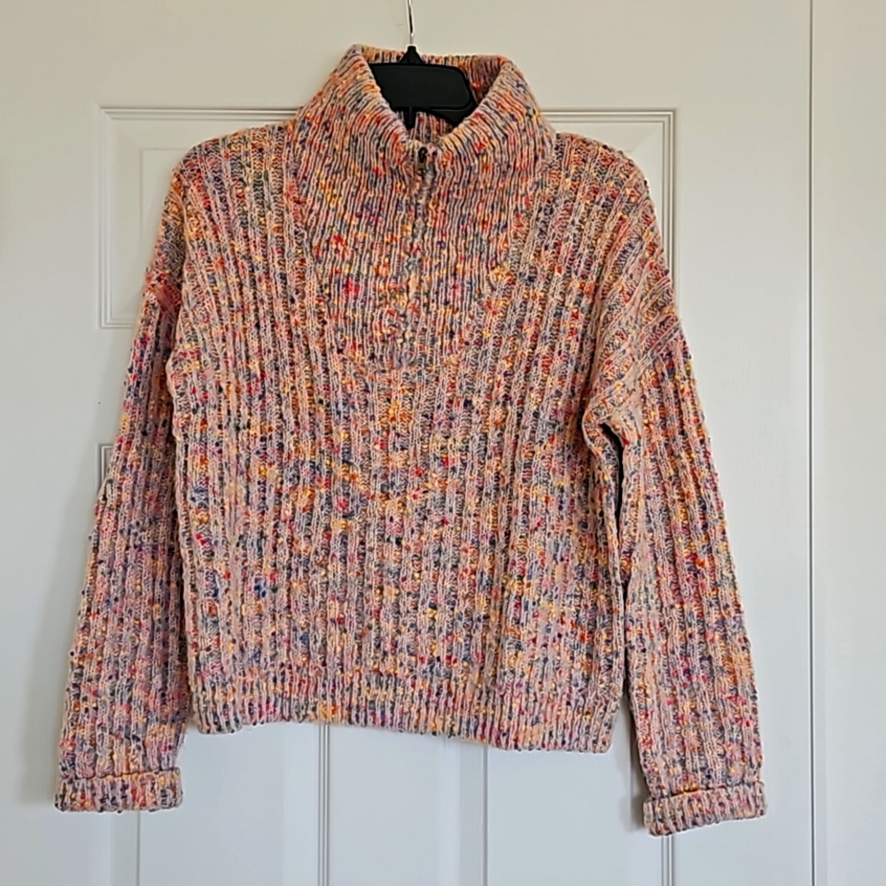 Colorful knit sweater